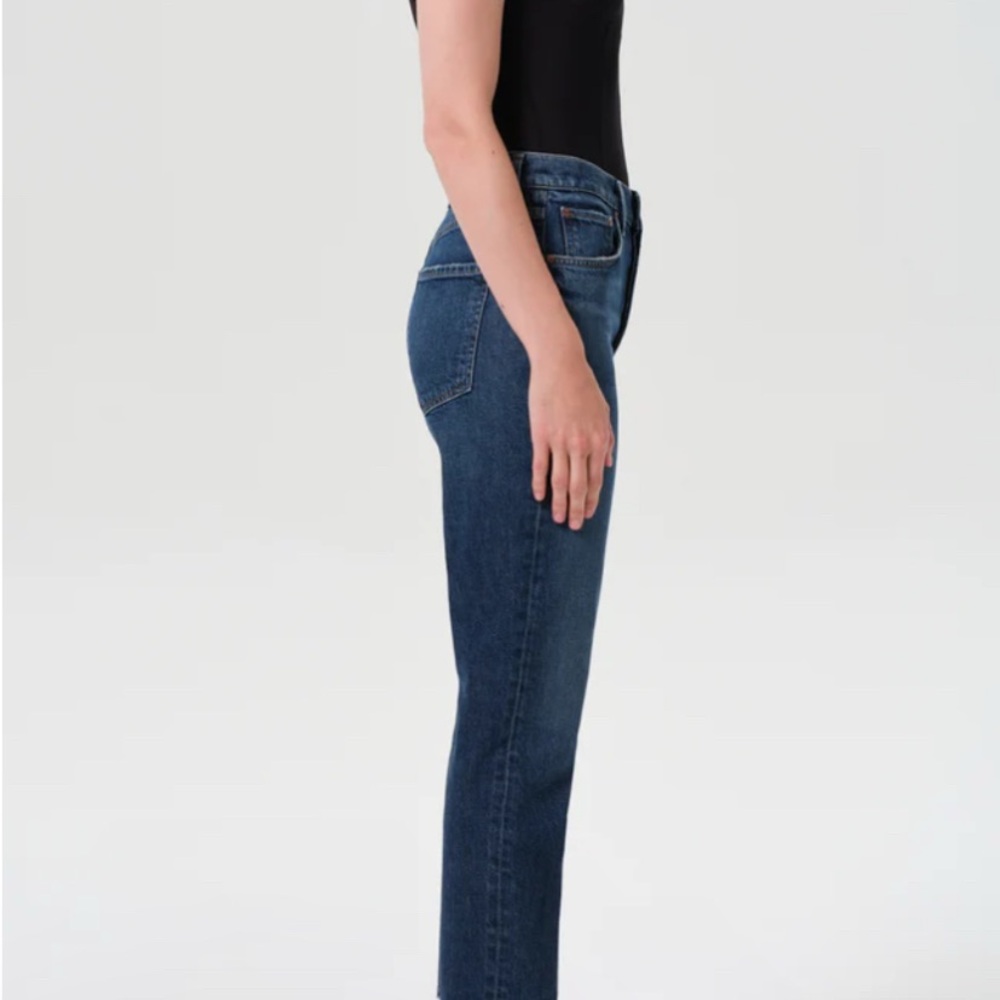 Agolde Riley High Rise Straight Cropped Jeans - Picture 2 of 6